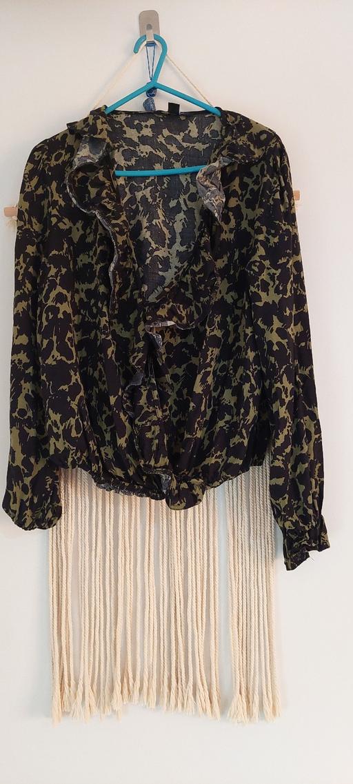 Buy & Sell West Yorkshire Kirklees - Photos for New look green black animal print blouse uk 8