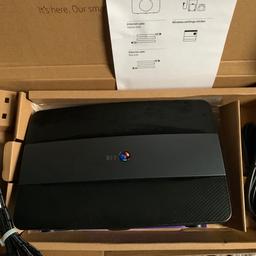 Bt smart hub 6 router. With leads and instructions.