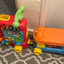 Toy ride on train plays music lights sounds has alphabet blocks and phone I’ve just got to find the rest free to collect