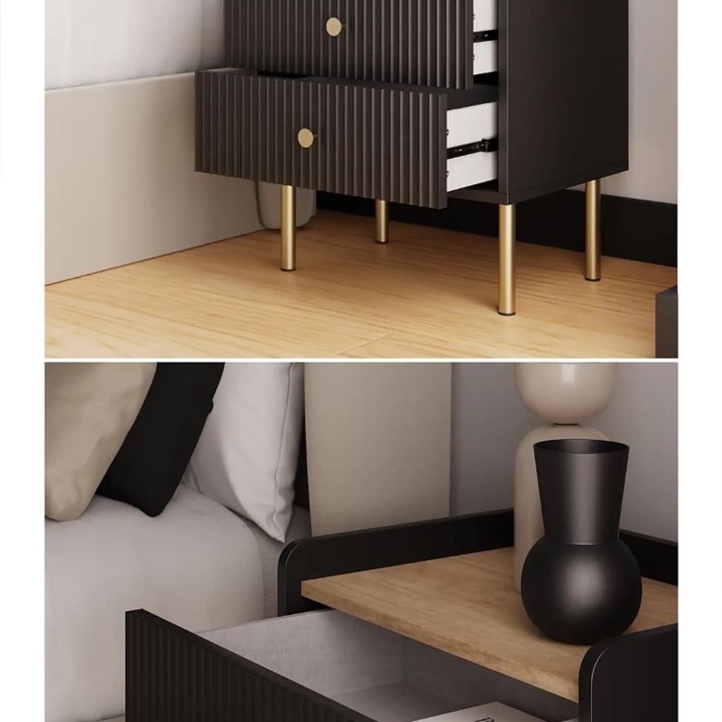 Brand new unopened Georgi 2drawer bedside table from Dunham. Currently £129 selling for £40