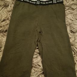 New without tags - Khaki Green River Island Cycling Shorts - 11-12 years