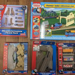 Thomas and Friends Trackmaster bundle

Five sets included, 1 set with Thomas, 1 wagon pack and 3 track packs.

Come from a smoke / pet free home

COLLECTION ONLY

May consider posting if buyer pays postage and accepts responsibility for delivery