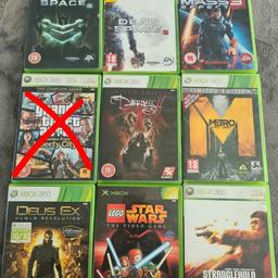 Xbox Games Bundle.

Can sell individual. Have indiviudal pics of discs etc.

Collect from NG4 area or weekdays daytime from NG1 Notts city centre. Can post for additional £4.