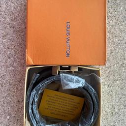Authentic Louis Vuitton belt. Brand new with box never been worn. 3.6 cm x 110 cm. £405 on LV website. No offers.
