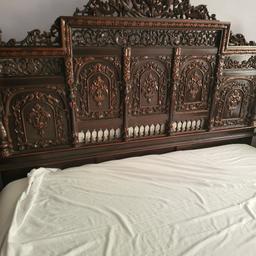 This is a very unique super king size bed. It has been made in Pakistan. You will not find this any where here.