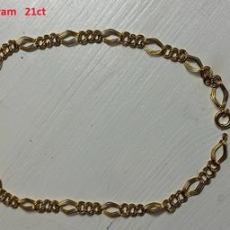 Gold chain from Dubai 21ct 19.8 gram
Search for live price of gold and then divide by 31.1 ( the amount of grams in one oz) gives you the right price of the gram.

the price is fair for both buyer and seller so Only decent offers please as I am not in a rush.
we can meet at any local jeweller in Fulham or Hammersmith to verify the authenticity of the item.