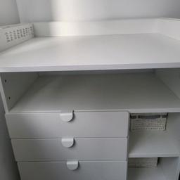 SMÅSTAD Wickeltisch, weiß grau/3 Schubladen, 90x79x100 cm - IKEA