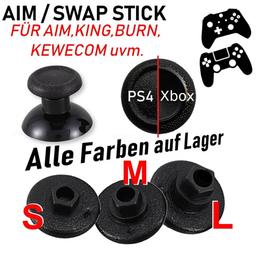 der Aim Swap Stick Aufsatz ist mit kompatibel mit jeder 5-eckigen Sternform Base-Adapter auf dem Markt. Wähle deine farbliche Spielhöhe in der PS4 Dualshock oder Xbox One Controller Form aus.