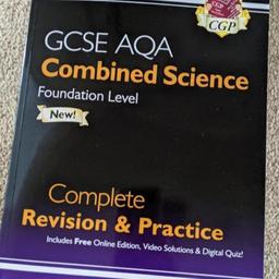 Brand new book with questions in too! Excellent for GCSE combined Science revision!

Foundation level book.

RRP £17.99

can deliver if you're close by.