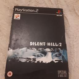 PS2 silent hill 2 special edition 2 disc.. one of the best horror game to come out on the PS2. including manual book this game is over 23 years old