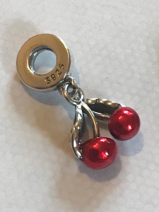 Buy & Sell Greater Manchester Stockport - Photos for Genuine 925 Silver Red Cherry Cherries Charm