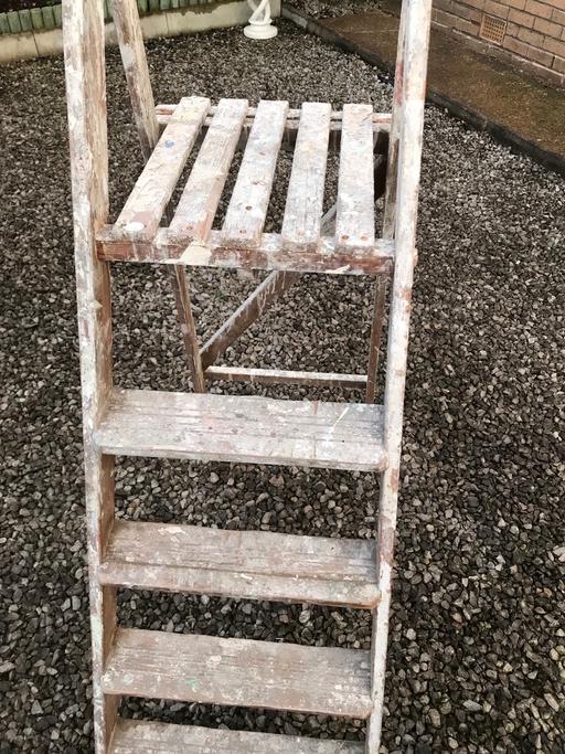 Buy & Sell West Yorkshire Leeds - Photos for Vintage wooden step ladder