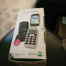 Doro 7060 phone
Still got protective film on
Little used and in perfect working order
Boxed with headphones
Collection only