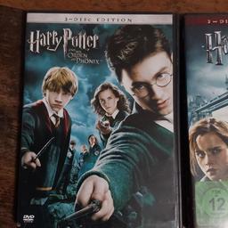 Eine DVD Harry Potter und der Orden des Phönix und eine DVD HP und die Heiligtümer des Todes Teil 1, kann zusammen oder auch einzeln gekauft werden, minimale Gebrauchsspuren. Preis verhandelbar.#valentin