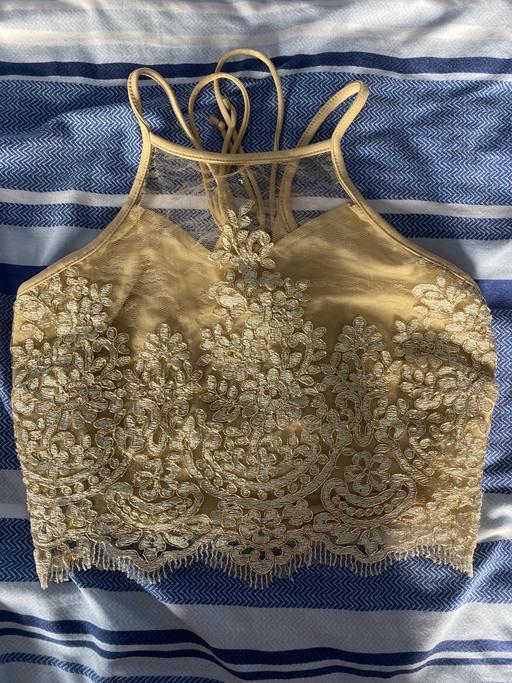 Buy & Sell Hampshire Rushmoor - Photos for Gold Lace Detail Crop Top