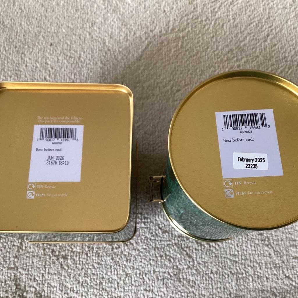 Beautiful storage tins

Brand new unopened and factory sealed

THE LARGER TIN IS NOW SOLD SO REDUCED TO £15

Thank you for looking 😀