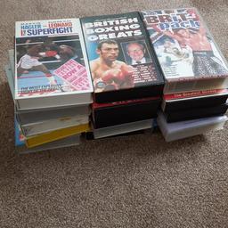 Selection of VHS boxing videos