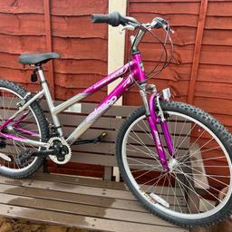 Superb bike here with a 16 1/2” aluminum frame 26” wheels and as new Tyres, 18 gears, front suspension and perfect saddle, ready to ride away.
£40 or Best offer
Local delivery if paying full price.
REDUCED TO £20 TO GO, NEED SPACE.