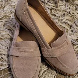 Beige suede loafers ...never worn as I bought them from shpock as a 6 but they are a 5...Great condition  look like they have been worn once or twice. can post if required