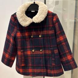 This girls' jacket from Tartan is perfect for keeping your little one stylish, The mid-length coat features a check pattern and is made from a durable polyester blend outer shell material, with a 100% polyester lining for added comfort. It has long sleeves, a collared fur neckline, and a double-breasted button closure, along with pockets for convenience.


The jacket comes in multicoloured hues and is ideal for girls aged 2-3 years. It is a basic yet stylish addition to any young girl's wardrobe, suitable for both winter and spring seasons. The jacket is made in Vietnam and is part of the Clothes, Shoes & Accessories > Kids > Girls > Girls' Clothing (2-16 Years) > Outerwear category.

Tu Sainsbury’s