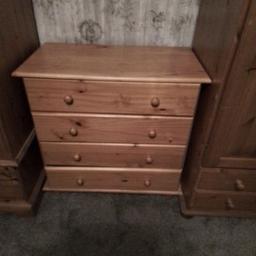 solid antique pine 4 drawer chest 70.00 I want and collection only