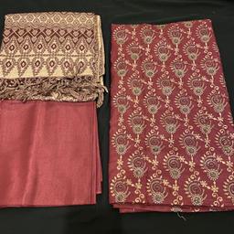 New
3 pc Unstitched suit
Kameez salwar and shawl
Embroidery on kameez
Suitable for winter wear
Meroon colour