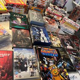 Joblot unread mangas and DVDs with one or two toys. 
Selling as a bundle for enthusiasts and collectors
Not selling as a single

Contact me if your serious and genuine 

Collection- Queens Park London