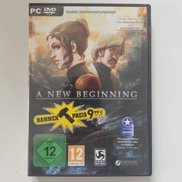 verkaufe hier das Spiel " A NEW BEGINNING" für den PC.
Hab es selbst neu gekauft und nur einmal benutzt/gespielt.
Preis ist verhandelbar.
Spiel kann gegen Aufpreis verschickt werden.