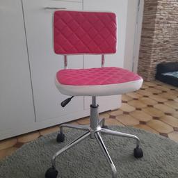 retro Schreibtisch Stuhl
rosa weiß
höhenverstellbar