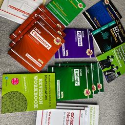 A variety of revision guides for GCSE subjects. 
£3.50 each or 2 for £6