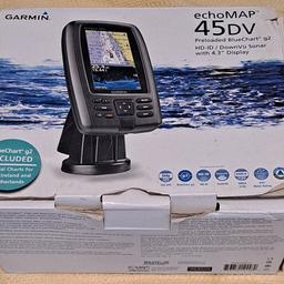 echoMap 45DV FISHFINDER
Perfect working order.
BlueChart g2 coastal UK,IRELAND and NETHERLANDS CHARTS included.
4.3" display.
Complete with all brackets and cables.
Ready to go.
NEVER been out to sea. Only used on one river.
Hence selling.