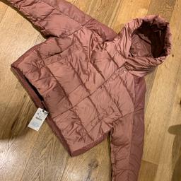 check out my other listings loads for sale
new with tags in packaging
all from smoke , pet and odour free home

pink mix fabric
shower proof and faux leather
puffer jacket
large hood
very warm
size small 8 to 10 fit
medium 10 to 12 fit
and extra large 14 plus fit
