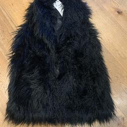 check out my other listings loads for sale
new with tags in packaging
all from smoke , pet and odour free home

MONGOLIAN FUR
SOFT BLACK
FULLY LINED
QUALITY JACKET
FROM ZARA
SIZE MEDIUM SUITABLE FOR SIZE 12