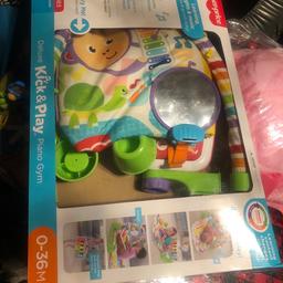 Fantastic toy and condition 
Been used but still in working condition 
Boxed
Branded
Beautiful vibrant colours
Can be shared
Great gift for a loved one
Great for to engage baby/ toddler to exercise but listen to music at the same time
Good sensory too
Been sanitized 
Collection from smoke and pet free home
