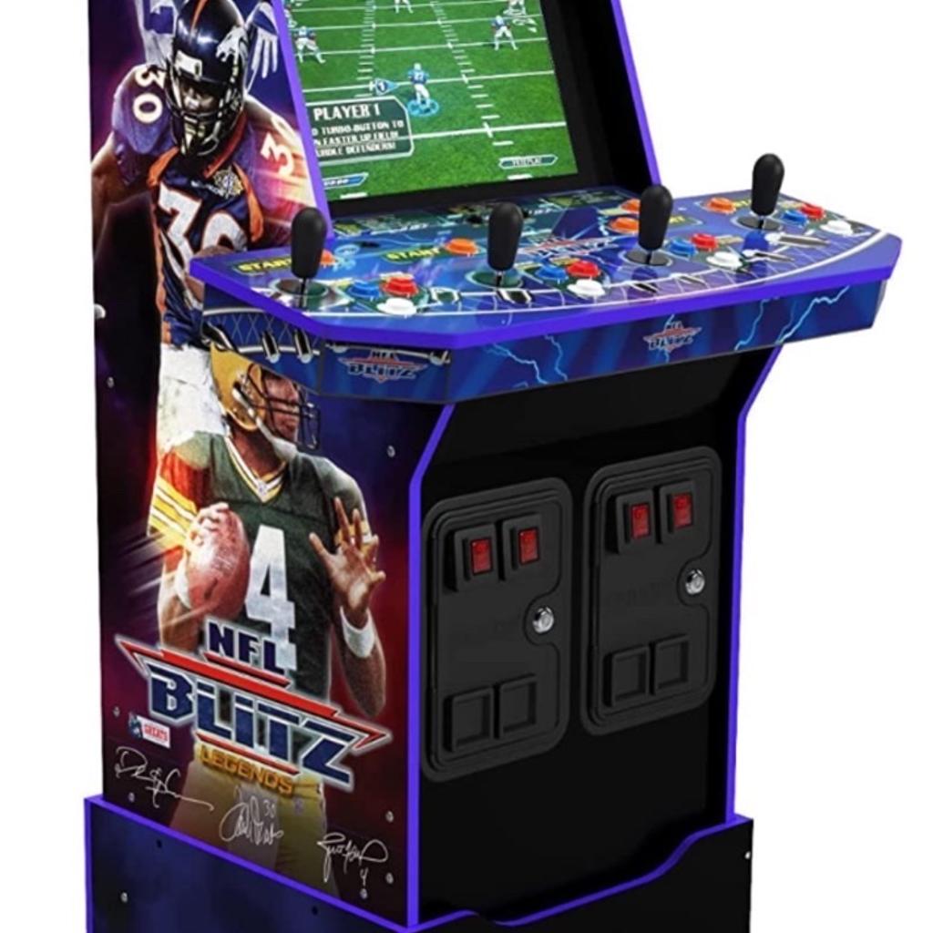 Brand new unopened Arcade 1 up NFL Blitz
Online play!!
Can deliver locally for a small charge
WIFI Enabled
RRP £500
