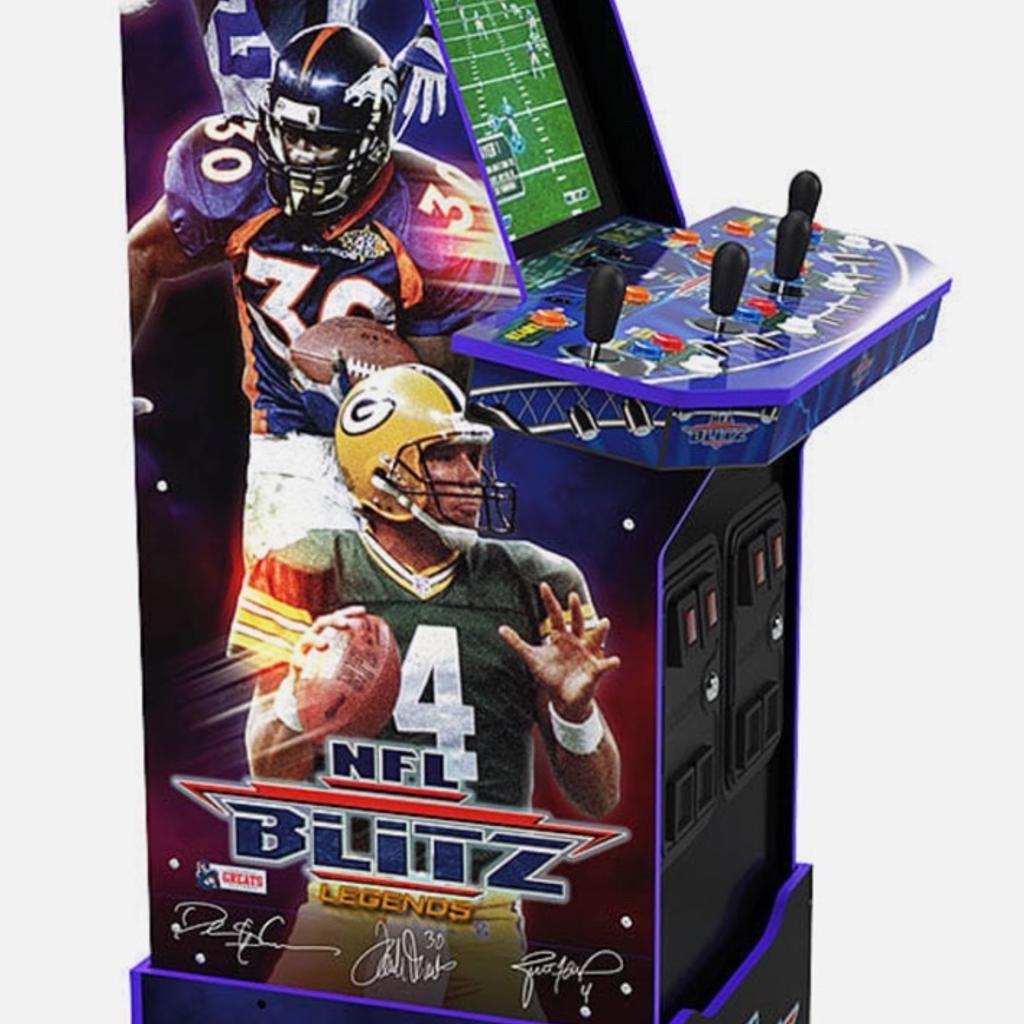 Brand new unopened Arcade 1 up NFL Blitz
Online play!!
Can deliver locally for a small charge
WIFI Enabled
RRP £500