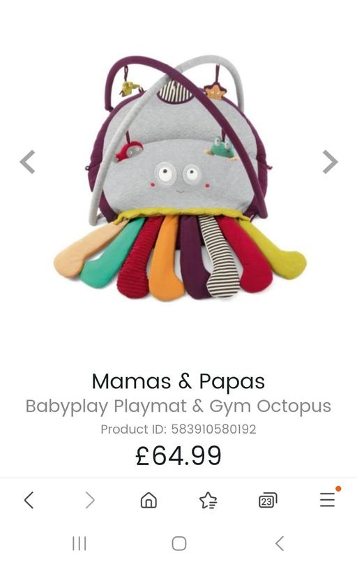 Buy & Sell Barnet East Barnet - Barnet - Photos for Mamas & Papas Octopus Play Mat