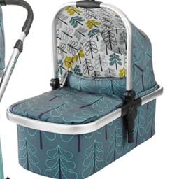 Carrycot in pattern fjord