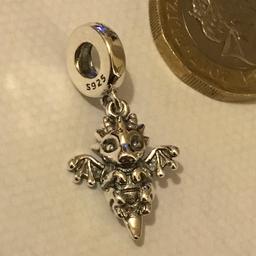 Genuine 925 Silver Dragon Charm Wales You are Magic comes in a cute velvet pouch Fits Pandora Bracelet