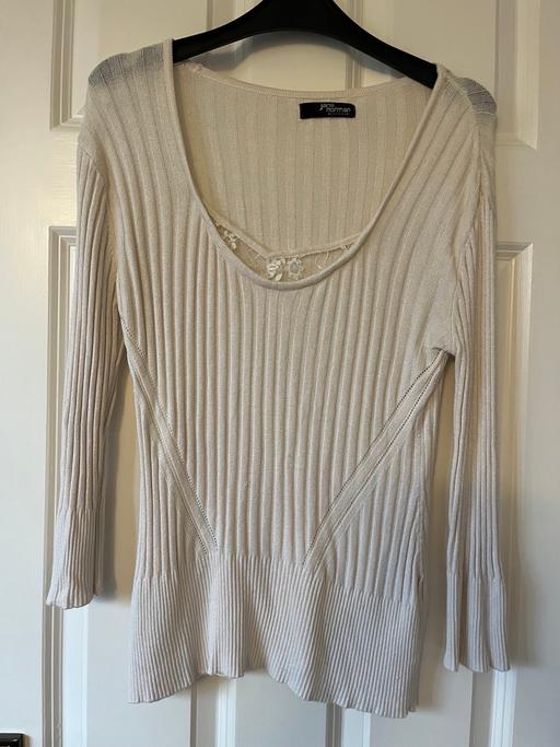 Buy & Sell Surrey Epsom and Ewell - Photos for Jane Norman cream jumper with lace