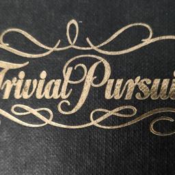TRIVIAL PURSUIT GENUS EDITION Has 4,800 Questions & still has four packs unopened all player sections and dice complete Good Condition age mid 90's all for FIVE POUND . COLLECTION ONLY.