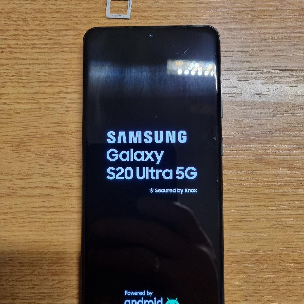 Verkauft wird ein Samsung Galaxy S20 Ultra 5G
Wmwie auf dem Foto ersichtlich

Funktioniert einwandfrei

Bildschirm ein paar Kratzer stören aber nicht.

Selbstabholung ab sofort möglich
Bei Versand übernimmt der Käufer die Kosten

Bei fragen einfach melden

Dies ist ein Privatverkauf, womit keine Rücknahme oder Umtausch gewährt werden kann.