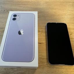 IPhone 11 mit 64GB Speicher in der Farbe Purple zu verkaufen.

Das Handy ist offen für alle Netze.
Es wurde immer eine Panzerglasfolie verwendet, das Display sowie die Glasrückwand sind unversehrt. Der Rahmen hat leichte Gebrauchsspuren.

VB 240€