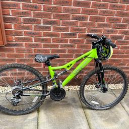 Apollo Gradient 14 green mountain bike
Needs a good clean and air in the tyres as been sat in garage since last use and not had a chance to clean
No damage, rust or scratches
Used no more than half a dozen times
Includes Hardnutz green helmet
Collect from LS12
Sold as seen
£50