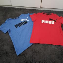 Zwei Kinder Shirts der Marke Puma. eigentlich steht als größe 140 in den Shirts, da sie aber etwas kleiner geschnitten sind, passen sie ab Größe 128 . der Preis bezieht sich auf Beide. bei Versand sind die Kosten extra zu bezahlen 😄