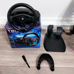 Thrustmaster T80 Racing Wheel PS4/PS3

CASH ON COLLECTION ONLY, NO DELIVERY AND NO SWAPS

Good condition overall

Comes with desk clamp and bolt

In original box