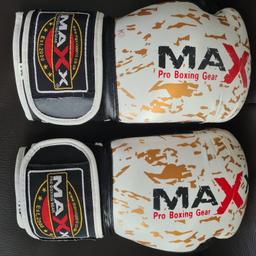 MAXX Leather Boxing Gloves only used a few times and in excellent condition. Originally bought for £23. Feel free to message if you have any questions