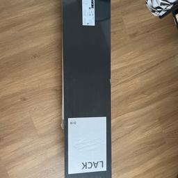 2 Stk. Komplett neue und originalverpackte LACK Regale von Ikea
Farbe: schwarzbraun
Matt Optik
Maße 110x26cm

Pro Stk. 10€,
2 Stk. 15€
Selbstabholung