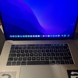 Get your hands on this sleek and powerful Apple MacBook Pro from 2017. With a 15 inch screen and an Intel Core i7 7th Gen processor, it's perfect for all your computing needs. This model comes equipped with a 16 GB SSD, built-in webcam, Bluetooth, Wi-Fi, built-in speakers, text-to-speech function, touch bar, backlit keyboard, touch ID, and built-in microphone. Designed in a stylish grey colour, this laptop is the ultimate accessory for the modern professional.

(STICKERS WILL BE REMOVED BEFORE PACKAGED COMES WITH BOX)

Works perfect