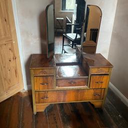 Vintage dressing table 4 draws and mirror